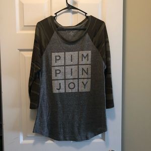 Camo Pimpin Joy Baseball tee